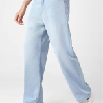 Men's Loose Baggy Fit Washed Jeans Non-Stretchable