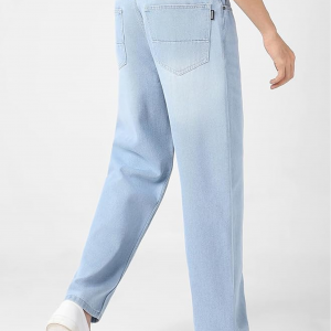 Men's Loose Baggy Fit Washed Jeans Non-Stretchable